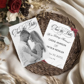 Fotoscript Typografie Red Roses Save The Date