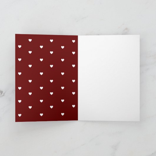 Fotoscript van de valentijn van de dag van de hart feestdagen kaart (Binnen)