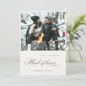 Fotoscript... word jij mijn dienstmeisje van eerwa bedankkaart (Staand voorkant)