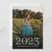 Fotoscriptie Zonnebloemen GraduPartij Kaart (Voorkant)