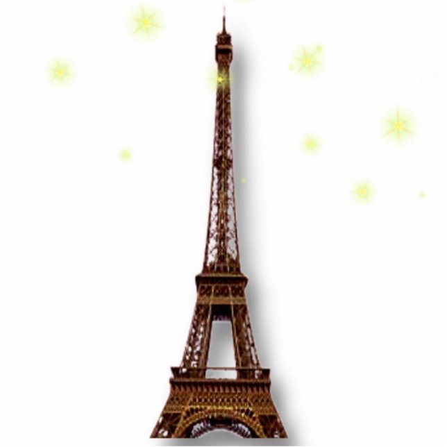 Fotosculptuur Eiffel Tower Staand Fotobeeldje (Voorkant)