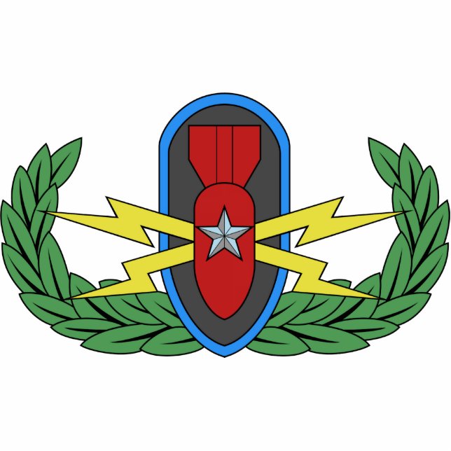 Fotosculptuur EOD Senior Badge Fotobeeldje Magneet (Voorkant)