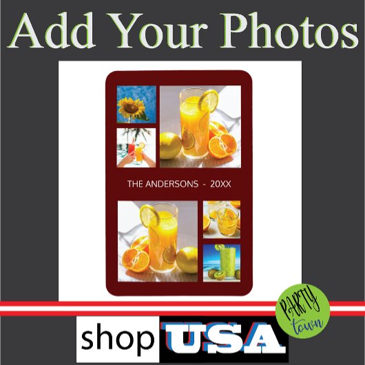 Fotoserie Collage Sjabloon Magneet