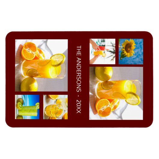 Fotoserie Collage Sjabloon Magneet (Horizontaal)