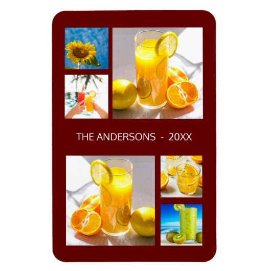 Fotoserie Collage Sjabloon Magneet (Verticaal)