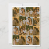 Fotoserie minimale tekst trouw save thedate kaart (Achterkant)