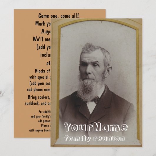  fotoserie reünie kaart (Voorkant / Achterkant)