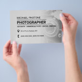 Fotoservices met flitsende stijl, helder flyer (Hand)