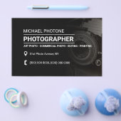 Fotoservices vervagende stijl zwart flyer (Enkel)