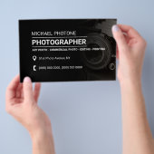 Fotoservices vervagende stijl zwart flyer (Hand)