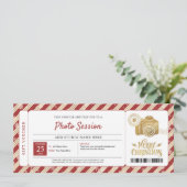 Fotosessie Kerst Cadeaubon Kaart (Staand voorkant)