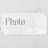 Fotosessie, minimaistische foto-shot-cadeaukaart, (Voorkant)