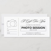 Fotoshoot sessie voucher cadeaubon (Voorkant)