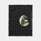 Fotosjaal voor huisdierherdenking Fleece Troostdek Deken (Voorkant)