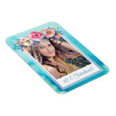 Fotosjabloon 30 en Fabulous Blue Floral Magneet (Rechterzijde)