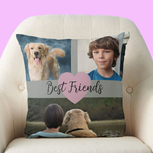 Fotosjabloon Beste Vrienden Huisdieren Kussen