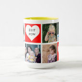 Fotosjabloon Collage Beste mama Mok (Midden)