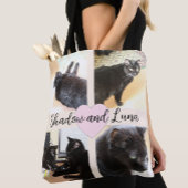 Fotosjabloon Dierenvrienden met aangepaste naam Tote Bag