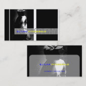 fotosjabloon, DIY-kleuren+DIY-lettertypen Visitekaartje (Voorkant / Achterkant)