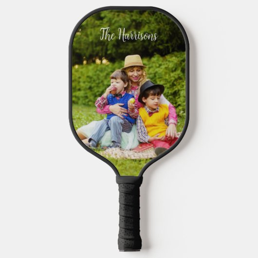 Fotosjabloon en aangepaste tekst pickleball-peddel pickleball paddle (Voorkant)