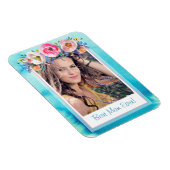 Fotosjabloon Floral beste mama ooit Magneet (Rechterzijde)