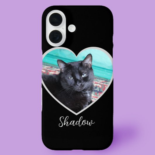 Fotosjabloon Hart met Pet Afbeelding Aangepaste na Case-Mate iPhone Case