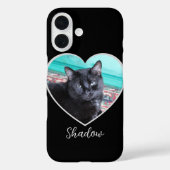 Fotosjabloon Hart met Pet Afbeelding Aangepaste na Case-Mate iPhone Case (Achterkant)