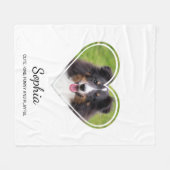 Fotosjabloon instellen in hartvorm met aangepaste fleece deken (Voorkant (Horizontaal))