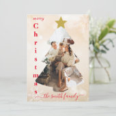  Fotosjabloon Kerst Kaart (Staand voorkant)