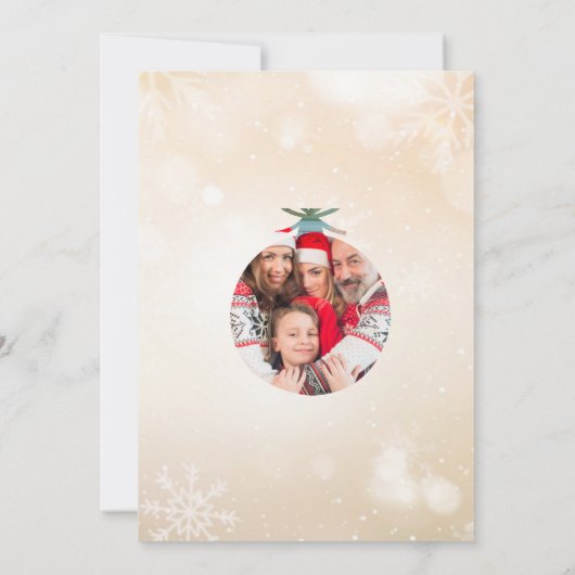  Fotosjabloon Kerst Kaart (Achterkant)