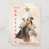  Fotosjabloon Kerst Kaart (Voorkant / Achterkant)