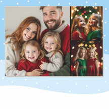 Fotosjabloon Kerstcadeau Kaart voor familie