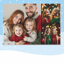 Fotosjabloon Kerstcadeau Kaart voor familie