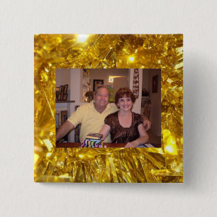 Fotosjabloon met Gold Lijst Button