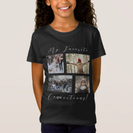 Fotosjabloon met vier panelen Mijn favoriete verbi T-shirt