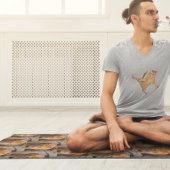 Fotosjabloon met zijkant yogamat