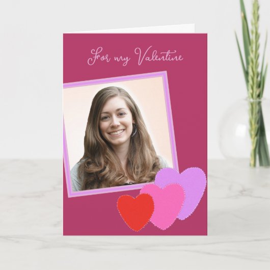 Fotosjabloon Mijn Valentijn gevulde Kaart (Voorkant)