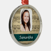 Fotosjabloon muziekblad metalen ornament (Rechts)