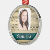 Fotosjabloon muziekblad metalen ornament (Links)