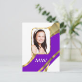 Fotosjabloon personaliseren briefkaart (Staand voorkant)