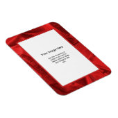 Fotosjabloon - Red Lame' Metallic Fabric Magneet (Rechterzijde)