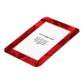 Fotosjabloon - Red Lame' Metallic Fabric Magneet (Linkerzijde)