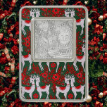 Fotosjabloon rendieren verzilverd omlijst ornament<br><div class="desc">Upload uw foto</div>