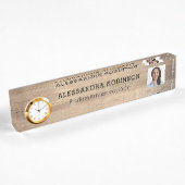 Fotosjabloon Rustic Wood Naambordje