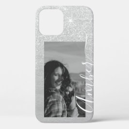 Fotosjabloon Silver Glitter Hand Lettert Custom Case-Mate iPhone Case