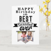 Fotosjabloon van beste Grandad Ever Birthday Kaart (Gele Bloem)