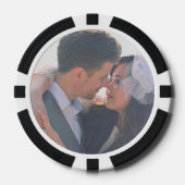 Fotosjabloon van de bruid en de bruom pokerchips (Voorkant)