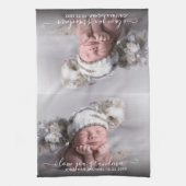 Fotosjabloon van wie ik hou van oma Kitchen Towel Theedoek (Verticaal)