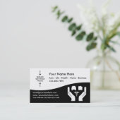 Fotosjabloon verzekeringsagent visitekaartje (Staand voorkant)