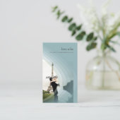 Fotosjabloon, voeg je eigen foto toe visitekaartje (Staand voorkant)